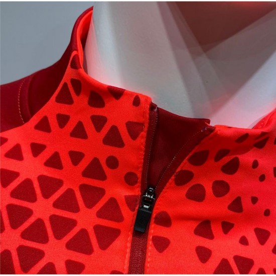 triangle antrenman eşofman takım neon red