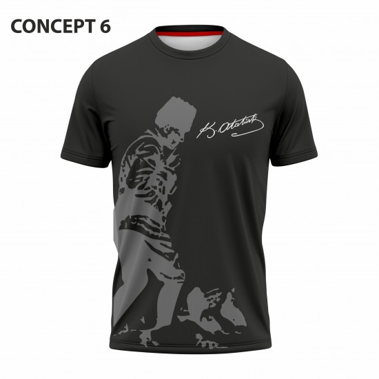  Atatürk kocatepe Baskılı siyah T-shirt concept -6