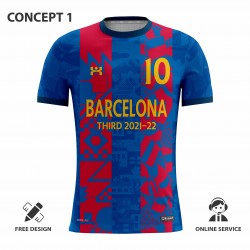 barcelona 2021-22 third futbol forması