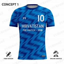 hırvatistan pre match 2018 futbol forması
