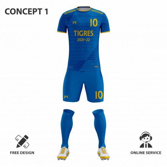 tigres 2021-22 futbol takım forması