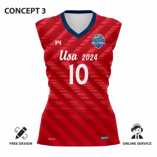 usa 2024 bayan voleybol forması