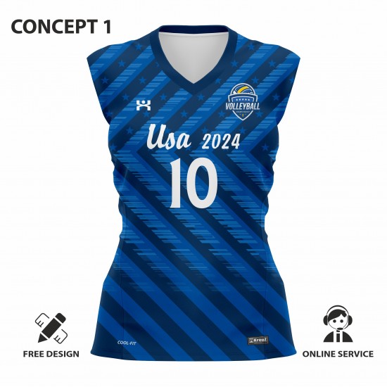 usa 2024 bayan voleybol forması